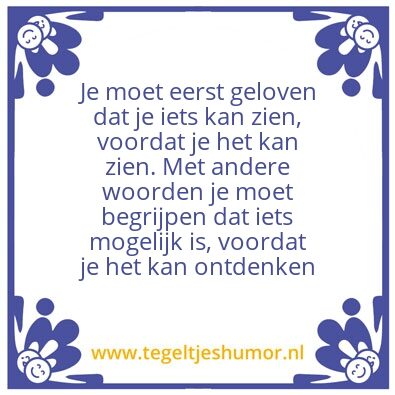 Tegeltje: Geloven