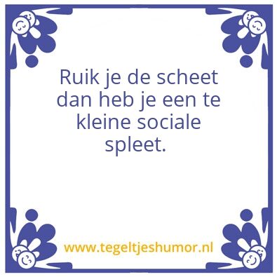 Tegeltje: Soc spleet