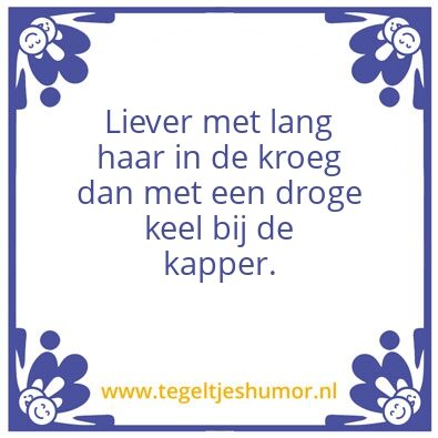 Tegeltje: Kapper