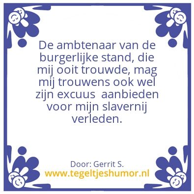Tegeltje: Ik ben Gerrit.
