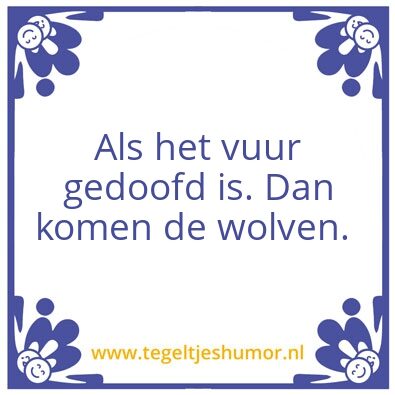 Tegeltje: Wolven