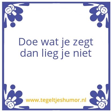 Tegeltje: wally
