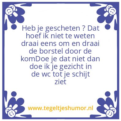 Tegeltje: Tegel