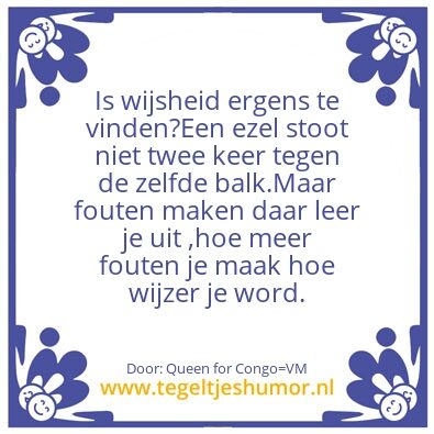 Tegeltje: *keuze*beslingen*falen,…….