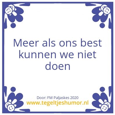 Tegeltje: Quote van het jaar