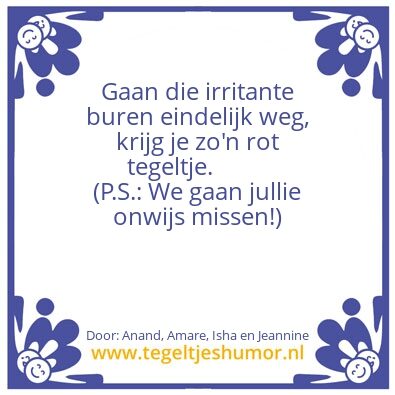 Tegeltje: burenliefde