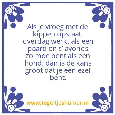Tegeltje: Tegeltjeshumor
