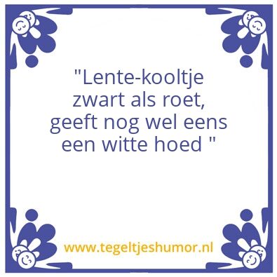 Tegeltje: Kooltje
