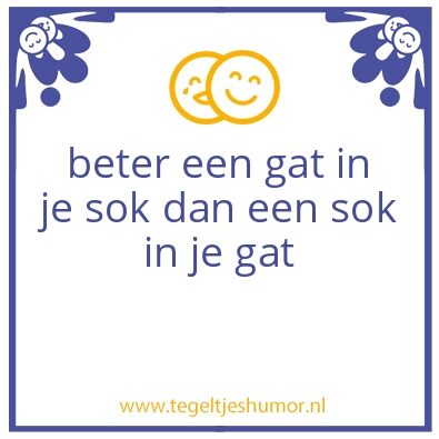 Tegeltje: sok