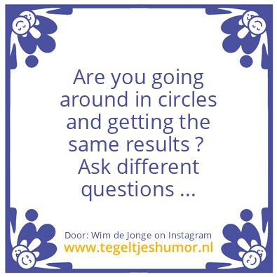 Tegeltje: Different Questions ..