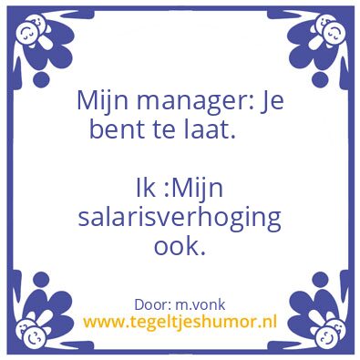 Tegeltje: .