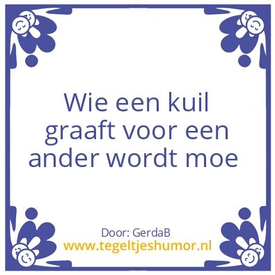 Tegeltje: …..