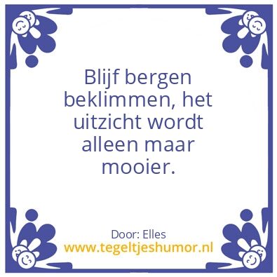 Tegeltje: Berg
