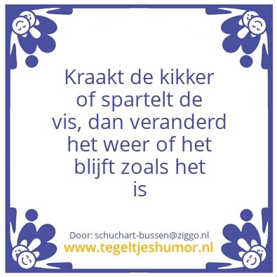 Tegeltje: Weer