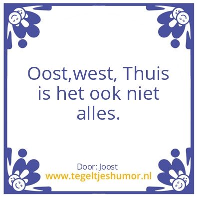 Tegeltje: Thuis