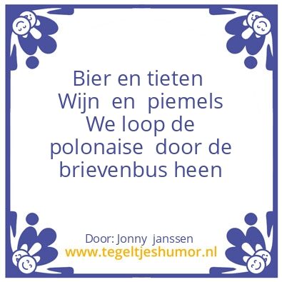 Tegeltje: Je