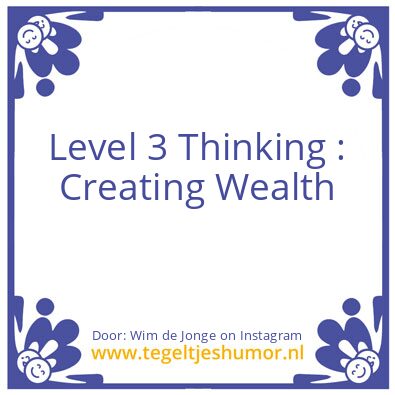Tegeltje: Level 3 Thinking