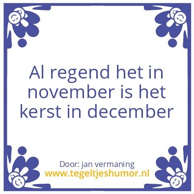 Tegeltje: oude gezegde