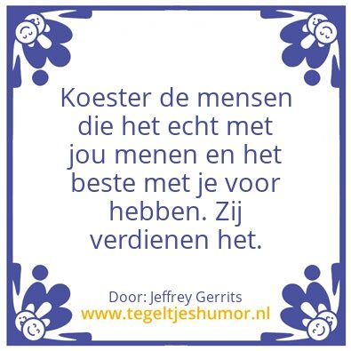 Tegeltje: Koester