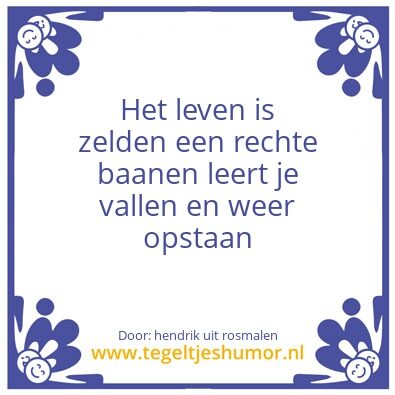 Tegeltje: wandelen