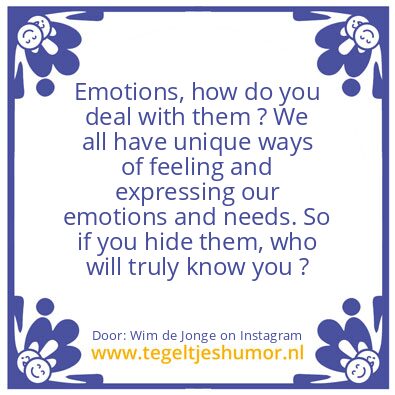 Tegeltje: Emotions 10 finito