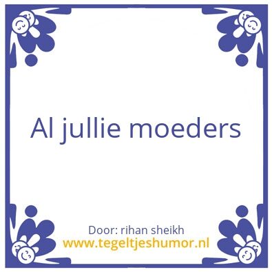 Tegeltje: rihan