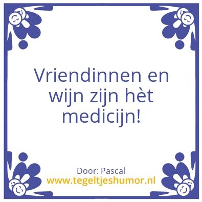 Tegeltje: Vriendinnen & wijn