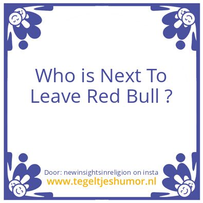 Tegeltje: Red Bull ?