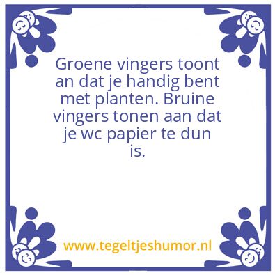 Tegeltje: Tuinman
