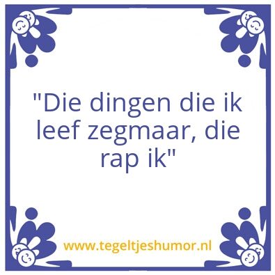 Tegeltje: Tegeltje