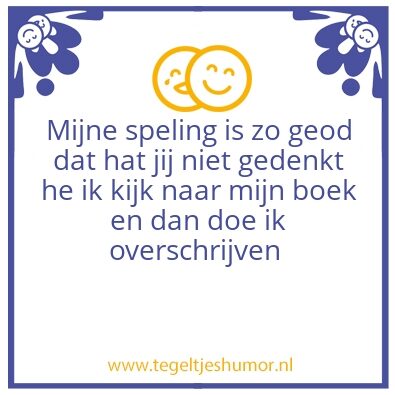 Tegeltje: Nederlands