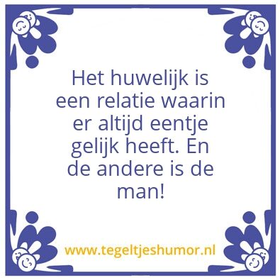 Tegeltje: Het Huwelijk