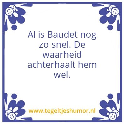 Tegeltje: Baudet