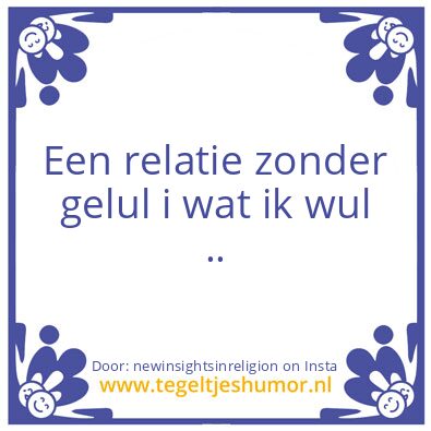Tegeltje: Joy and happiness