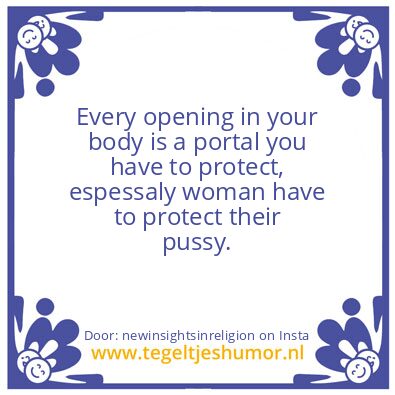 Tegeltje: your body is a portal