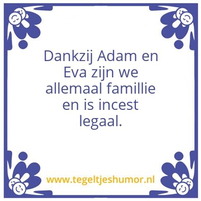 Tegeltje: Incest