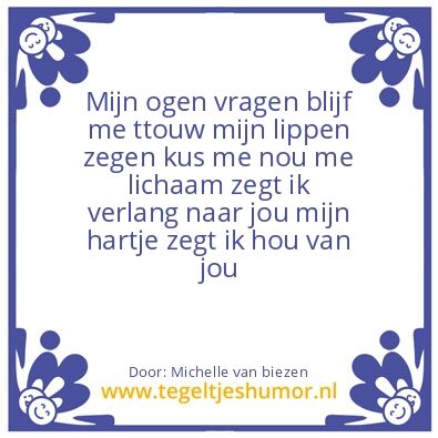 Tegeltje: Hou vsn jou