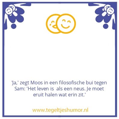 Tegeltje: Neus