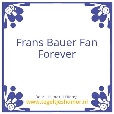 Tegeltje: Fan Forever