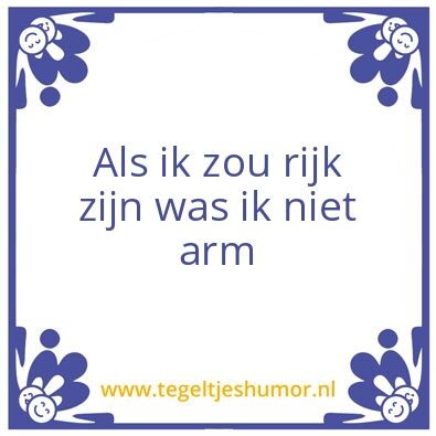Tegeltje: rijk