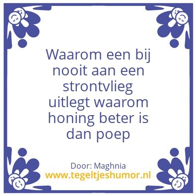 Tegeltje: Honingbij