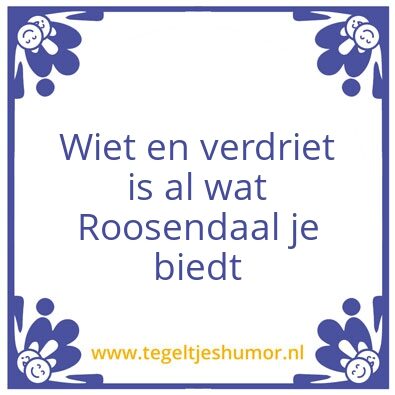Tegeltje: RSD