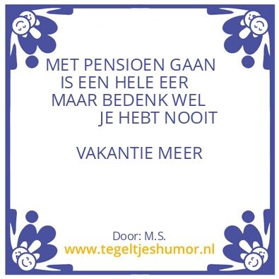 Tegeltje: P E N S I O E N