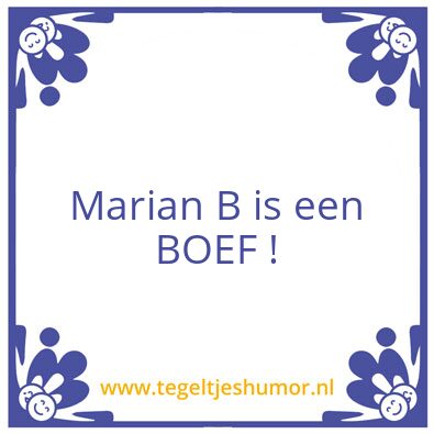 Tegeltje: Stink energie !