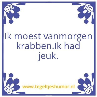 Tegeltje: Winter