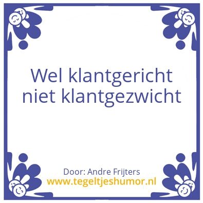 Tegeltje: vrijdagmiddagtegel