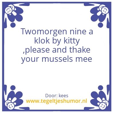 Tegeltje: voor mario