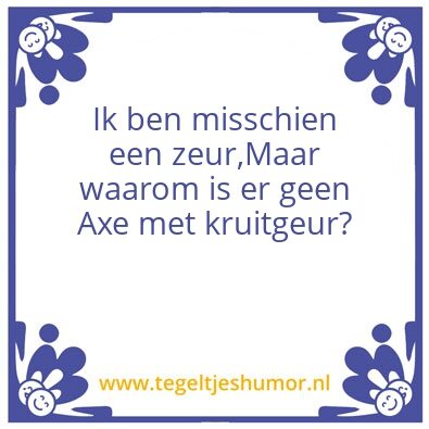 Tegeltje: Tegel