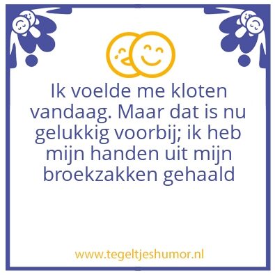 Tegeltje: Kloten