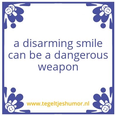 Tegeltje: Disarming